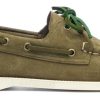 Homme Sebago | Chaussures Bateau Sebago Men Portland Flesh Out Green Military