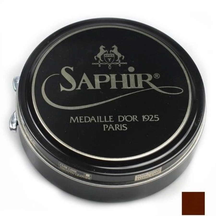 Accessoires Saphir | Pate De Luxe Saphir Medaille D'Or Marron Cognac