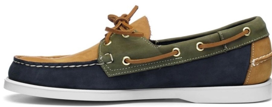 Homme Sebago | Chaussures Bateau Sebago Men Portland Spinnaker Nbk Nbk Blue Navy Beige Camel Green Musk