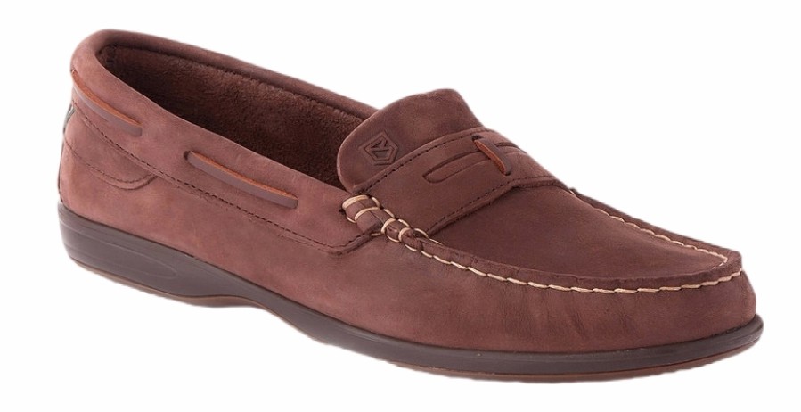 Femme Dubarry | Chaussures Bateau Dubarry Femme Sardinia Extralight 18 Cafe