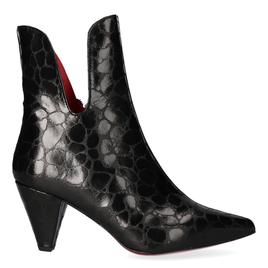 Femme Jan Jansen | Bottines Jansen Women Louise Coco Metal Nero Cam Nero