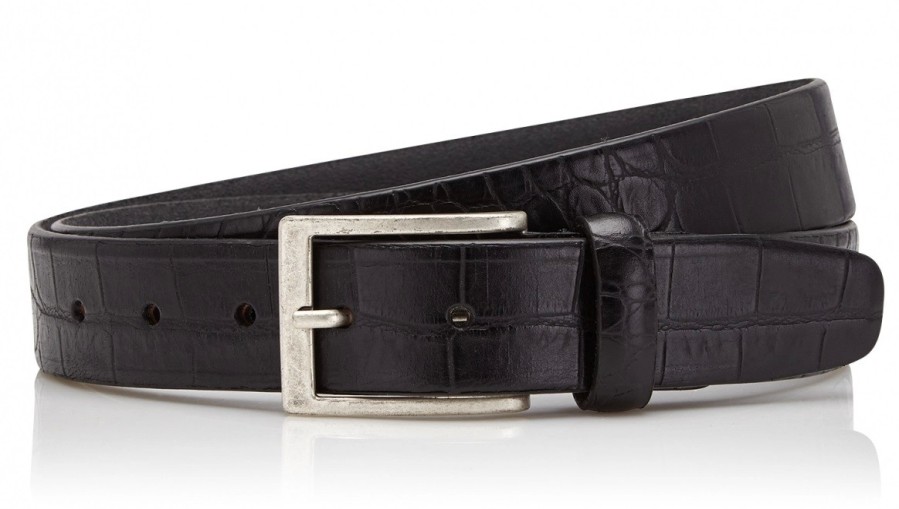 Accessoires Castelijn & Beerens | Ceinture Castelijn & Beerens Croco Black