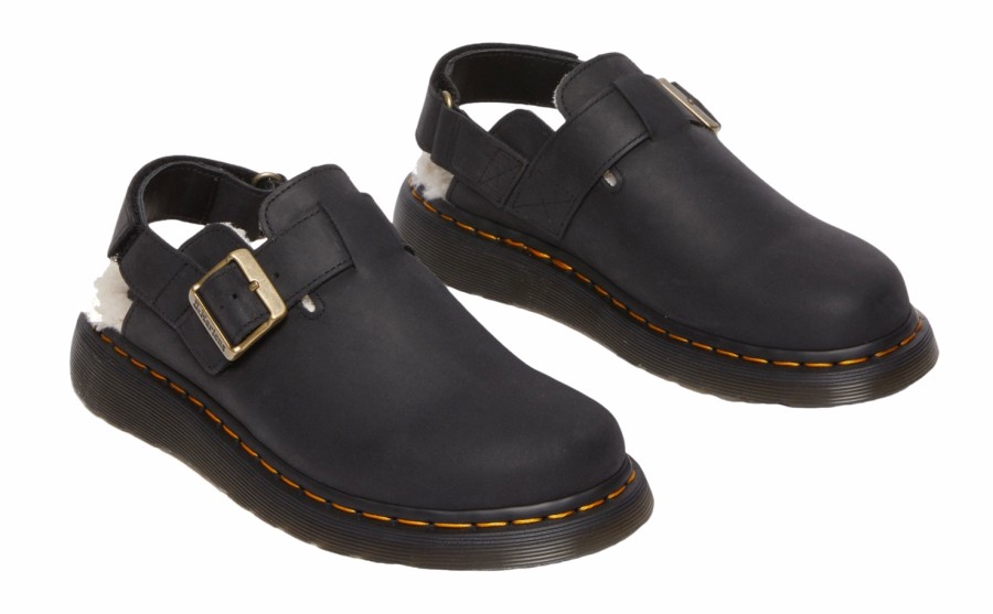 Homme Dr Martens | Sandales Dr. Martens Jorge Ii Black Archive Pull Up