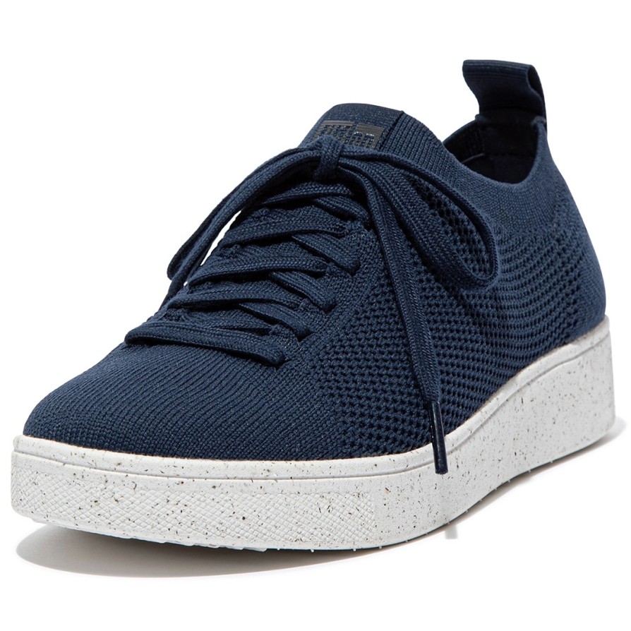 Femme FitFlop | Baskets Fitflop Women Rally E01 Sneaker Knit Midnight Navy