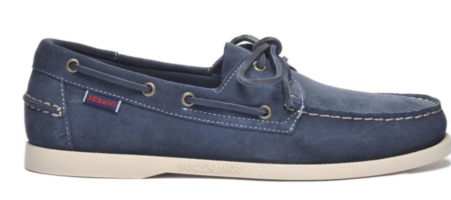 Homme Sebago | Chaussures Bateau Sebago Men Portland Flesh Out Blue Navy