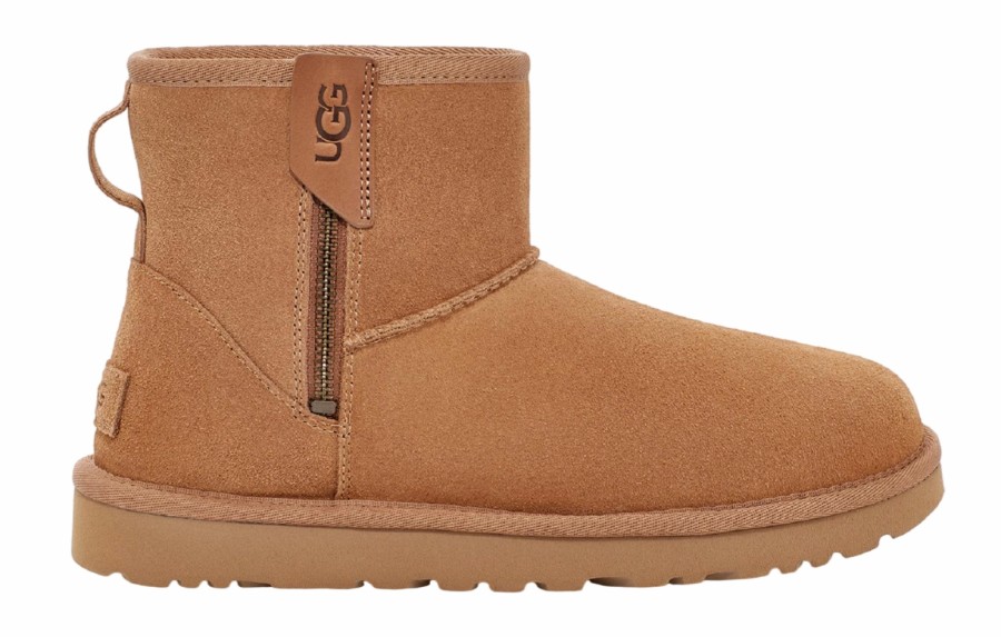 Femme UGG | Bottes Ugg Femme Mini Classique Bailey Zip Chestnut