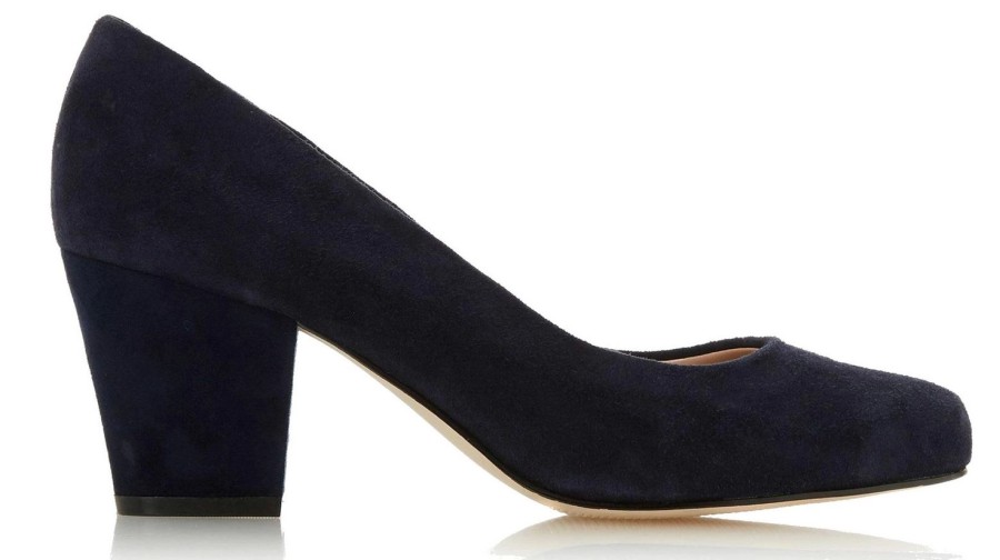 Femme Dune | Escarpins Dune Anthena Navy Suede