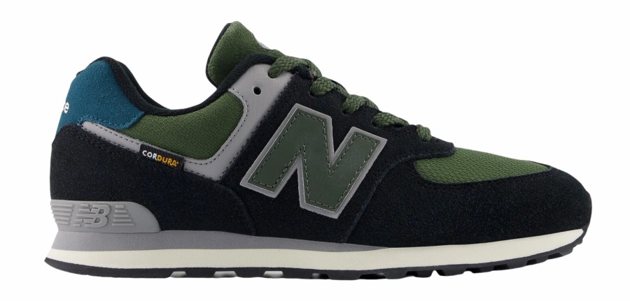 Enfant New Balance | Baskets New Balance Enfants Gc574 Kbg Noir Kombu