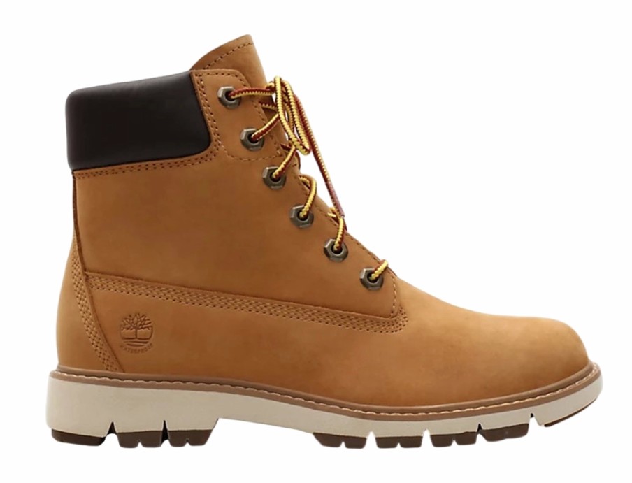 Femme Timberland | Boots Timberland Women Lucia Way 6 Inch Wp Boot Wheat Nubuck