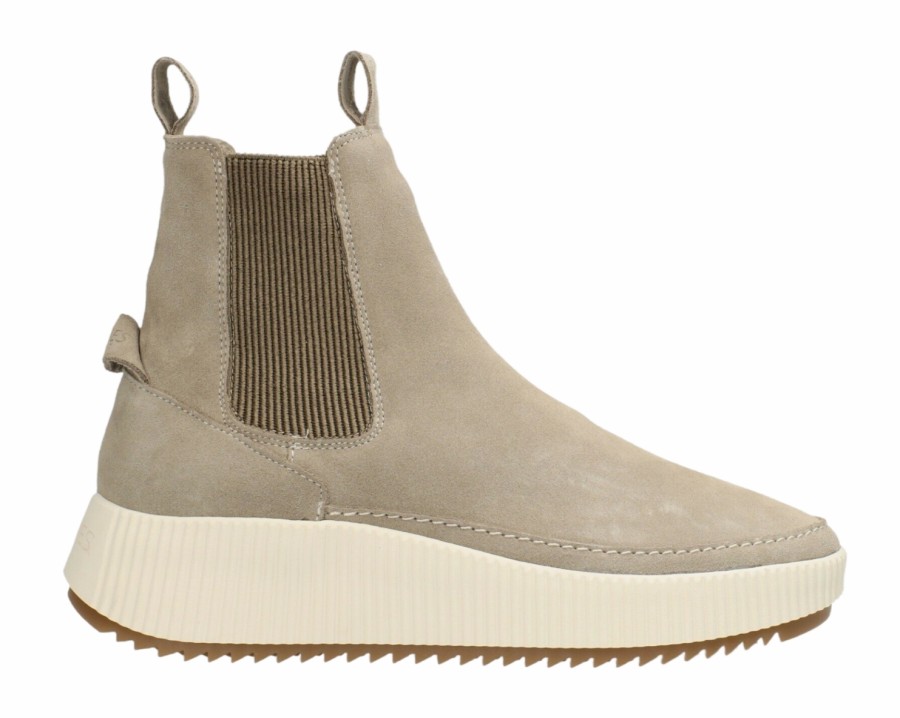 Femme Shabbies Amsterdam | Bottes Shabbies Amsterdam Femme Chavi Shs1481 Daim Light Taupe