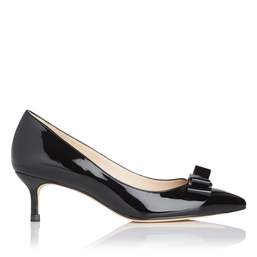 Femme LK Bennett | Escarpin L.K. Bennett Esme Patent Black Gold