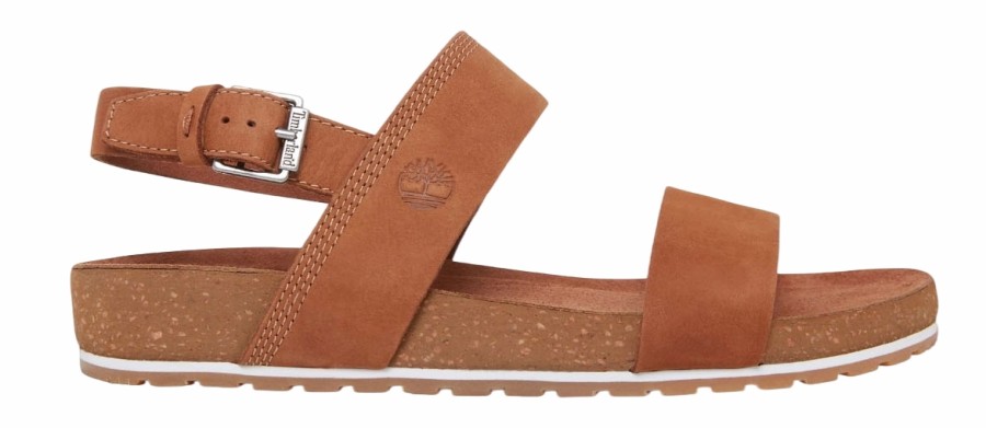 Femme Timberland | Timberland Womens Malibu Waves 2 Bands Sandal Saddle Naturebuck