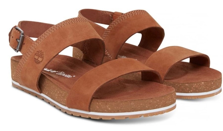 Femme Timberland | Timberland Womens Malibu Waves 2 Bands Sandal Saddle Naturebuck