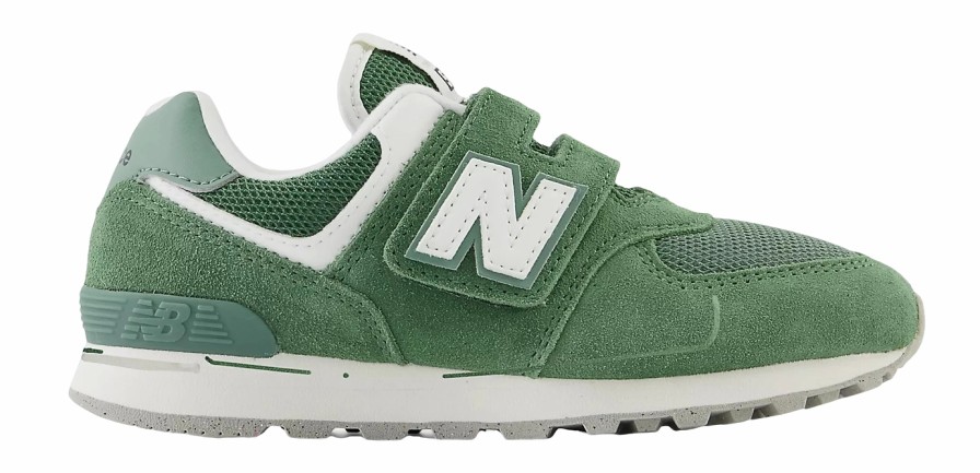 Enfant New Balance | Baskets New Balance Enfant Pv574 Fgg Nori White