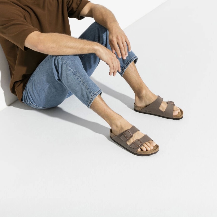 Enfant Birkenstock | Sandales Birkenstock Enfant Arizona Bf Mocca Nubuck