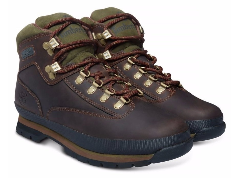 Homme Timberland | Timberland Men'S Euro Hiker Leather Brown