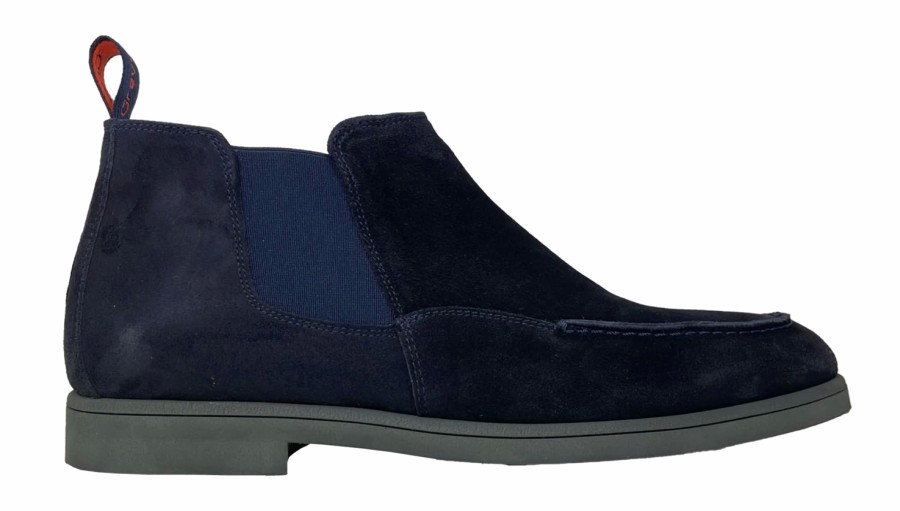 Homme Greve | Chaussures De Ville Tufo 3050 Dark Blue Florence Chelsea