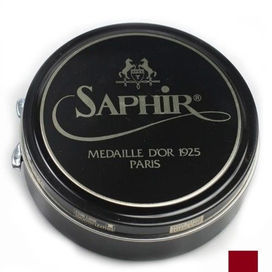 Accessoires Saphir | Pate De Luxe Saphir Medaille D'Or Bordeaux Rouge