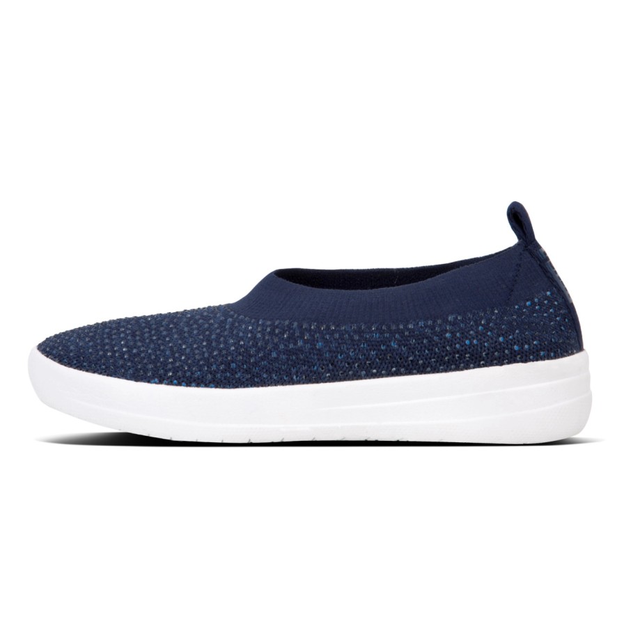 Femme FitFlop | Fitflop Crystal Uberknit Midnight Navy