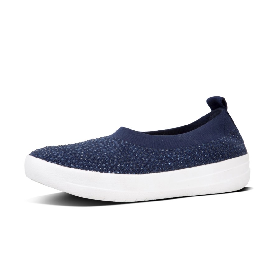 Femme FitFlop | Fitflop Crystal Uberknit Midnight Navy