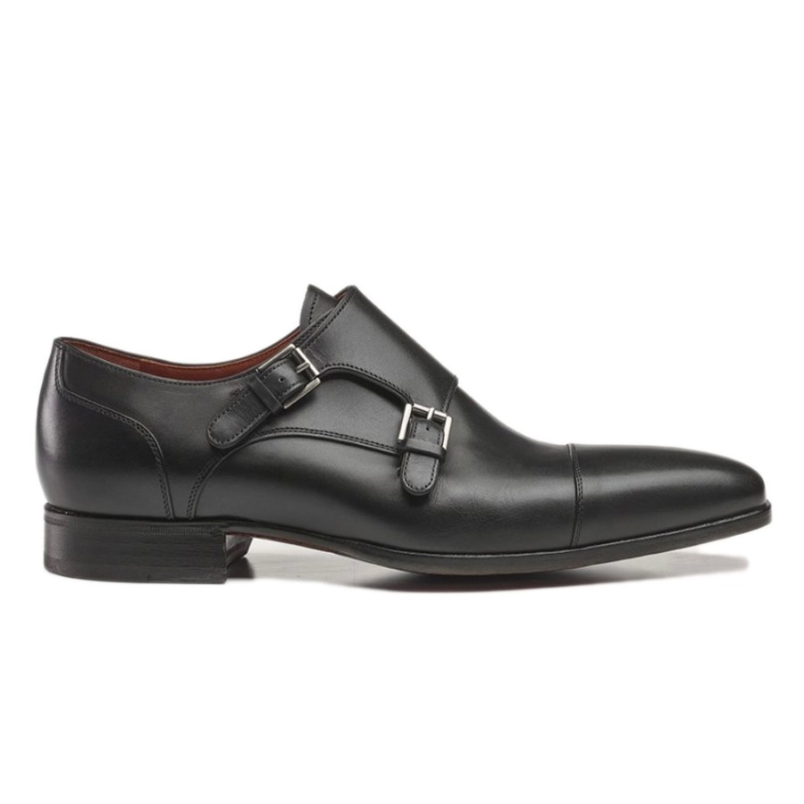 Homme Greve | Chaussures De Ville Greve Magnum Gesp Nero Puro