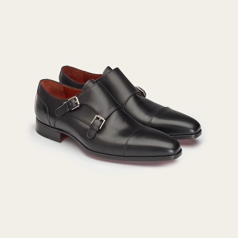 Homme Greve | Chaussures De Ville Greve Magnum Gesp Nero Puro