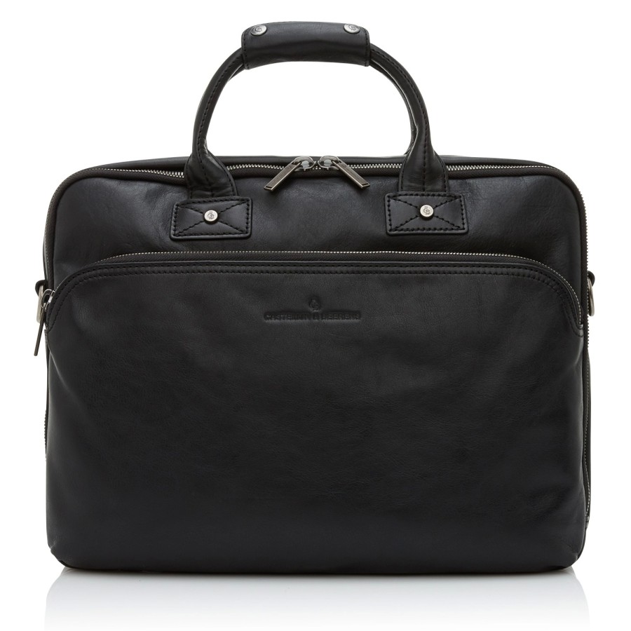 Accessoires Castelijn & Beerens | Sac D'Ordinateur Portable Castelijn & Beerens Firenze Noir Deluxe 15,6