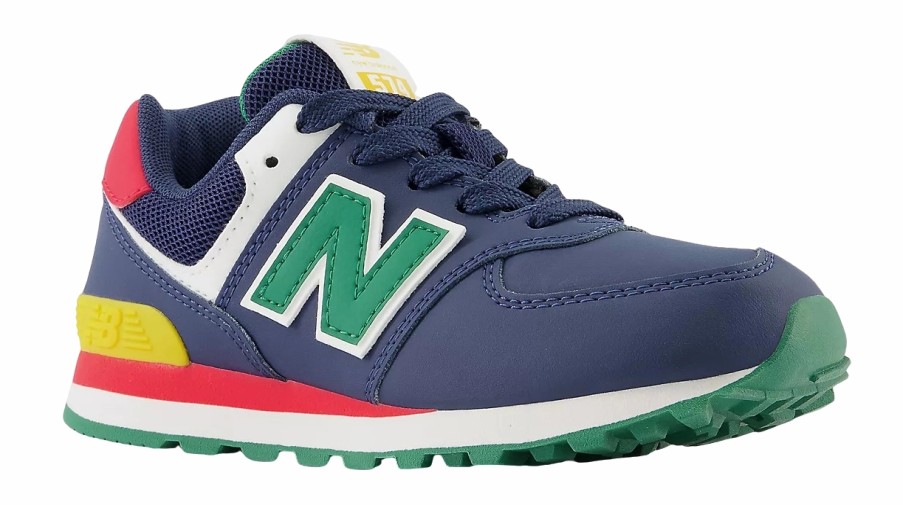 Enfant New Balance | Baskets New Balance Enfant Pc574 Nb Navy Classic Pine