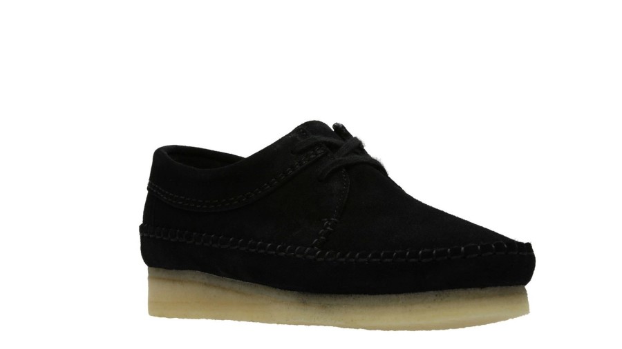 Femme Clarks Originals | Chaussures Clarks Femme Weaver Black Suede