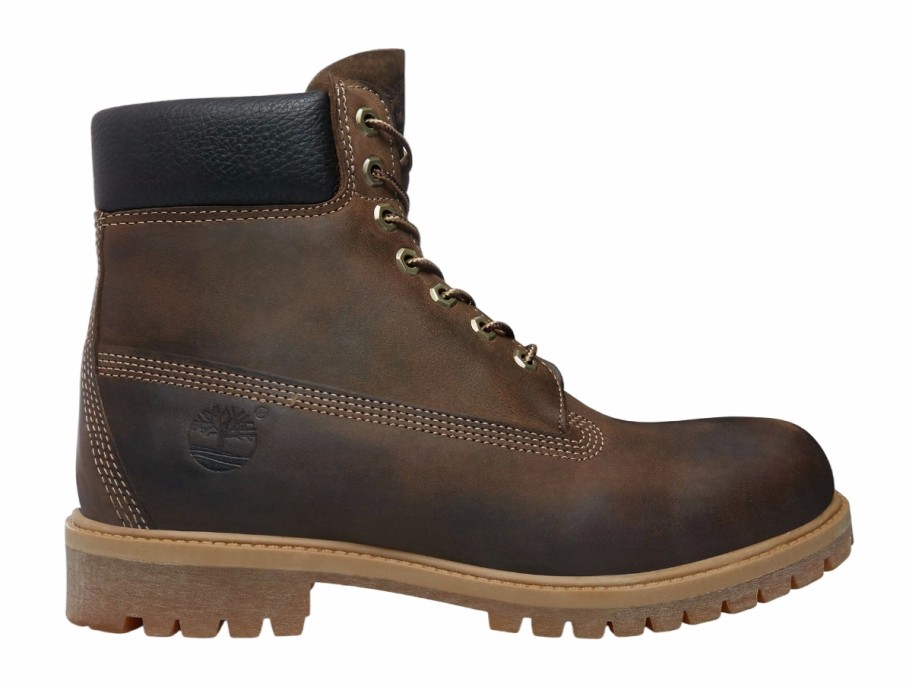 Homme Timberland | Timberland 6 Inch" Premium Mens Brown Burnished Full Grai