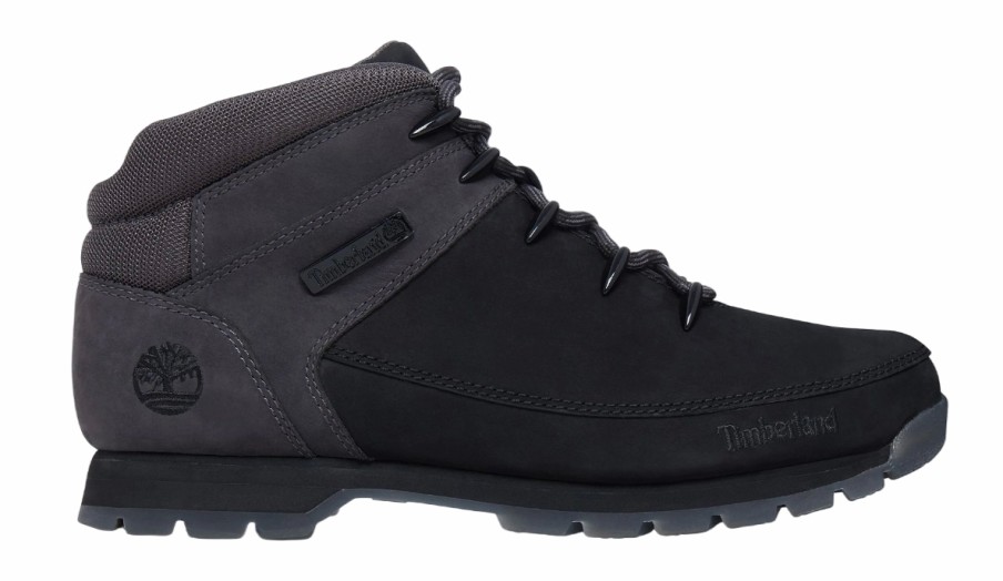 Homme Timberland | Timberland Men'S Euro Sprint Hiker Black/Grey