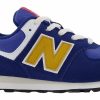 Enfant New Balance | Baskets New Balance Enfant Gc574 Night Sky Gold Fusion