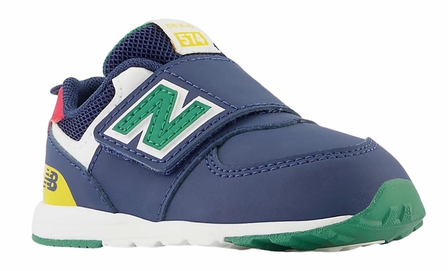 Enfant New Balance | Baskets New Balance Enfant Nw574 Nb Navy Classic Pin