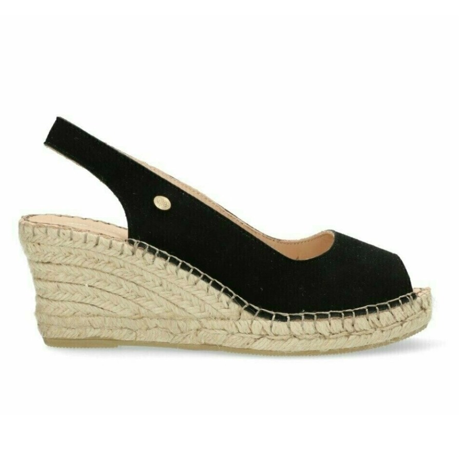 Femme Fred de la Bretoniere | Espadrilles Fred De La Bretoniere Women Clare Luxury Suede Black