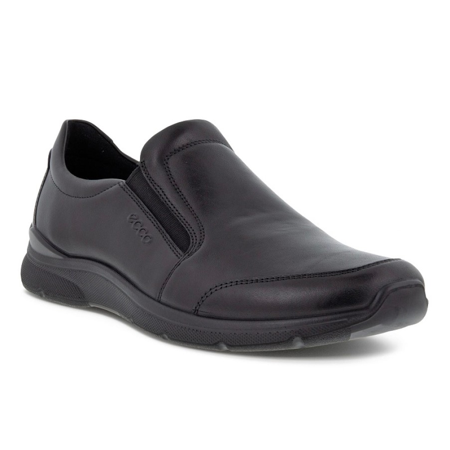 Homme Ecco | Mocassin Ecco Men Irving Black Oiled