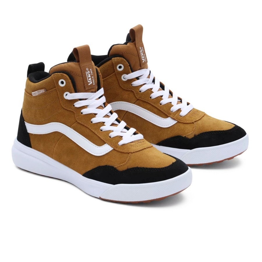 Homme Vans | Baskets Vans Homme Range Exp Hi Vansguard Daim Golden Brown White