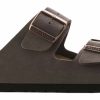 Homme Birkenstock | Sandales Birkenstock Unisexe Arizona Bf Nubuk Mocca Regular