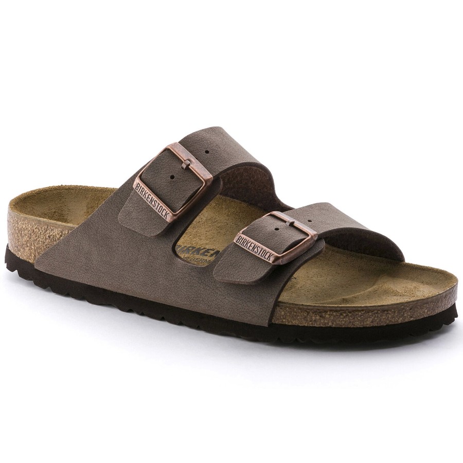 Homme Birkenstock | Sandales Birkenstock Unisexe Arizona Bf Nubuk Mocca Regular