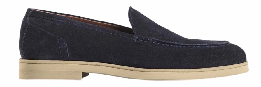 Homme Greve | Chaussures Greve Homme Tufo Slipper 3050 Dark Blue Florence