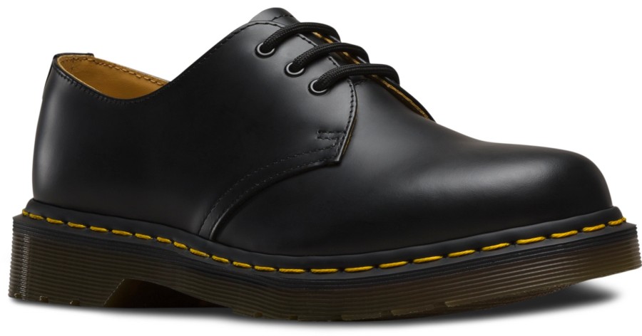 Femme Dr Martens | Chaussures A Lacets Dr. Martens Femme 1461 Noir Lisse