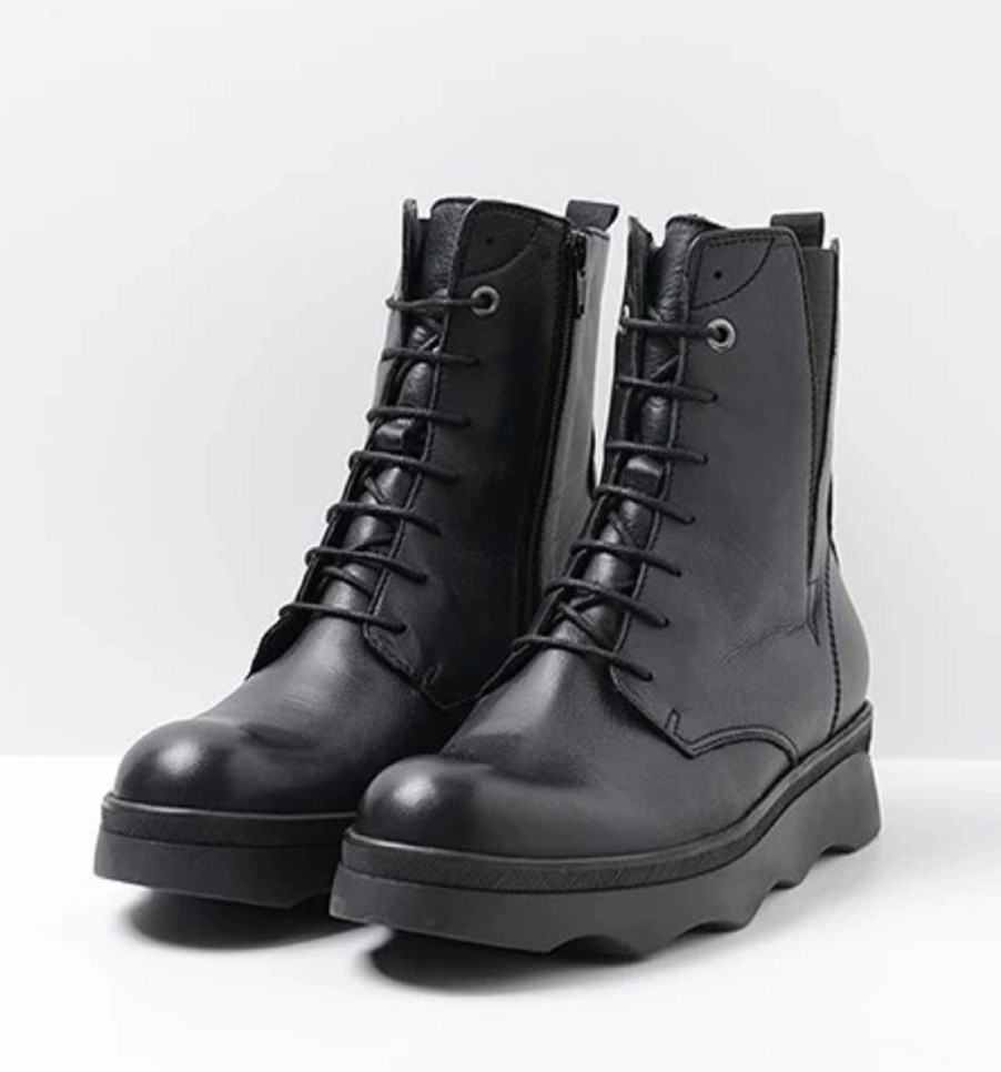 Femme Wolky | Bottines Wolky Femme Akita Black