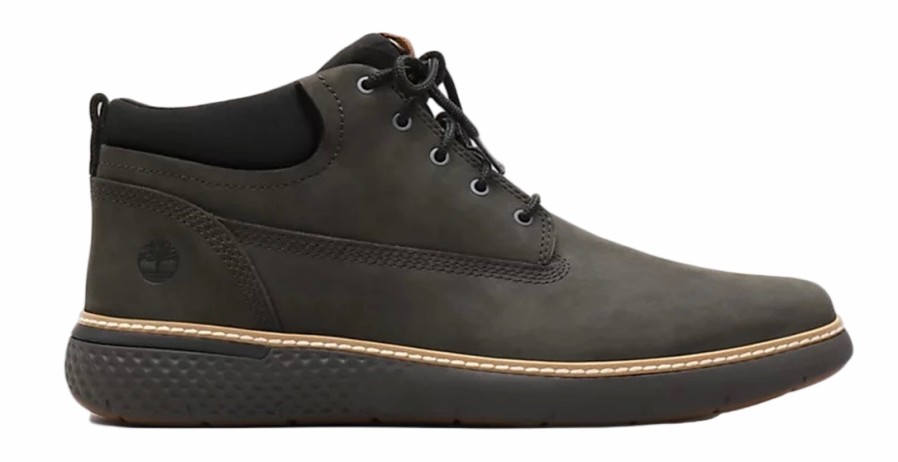 Homme Timberland | Baskets Timberland Men Cross Mark Pt Chukka Dark Green Nubuck