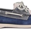 Homme Sebago | Chaussures Bateau Sebago Men Docksides Portland Jib Navy Dark Grey Mid Grey