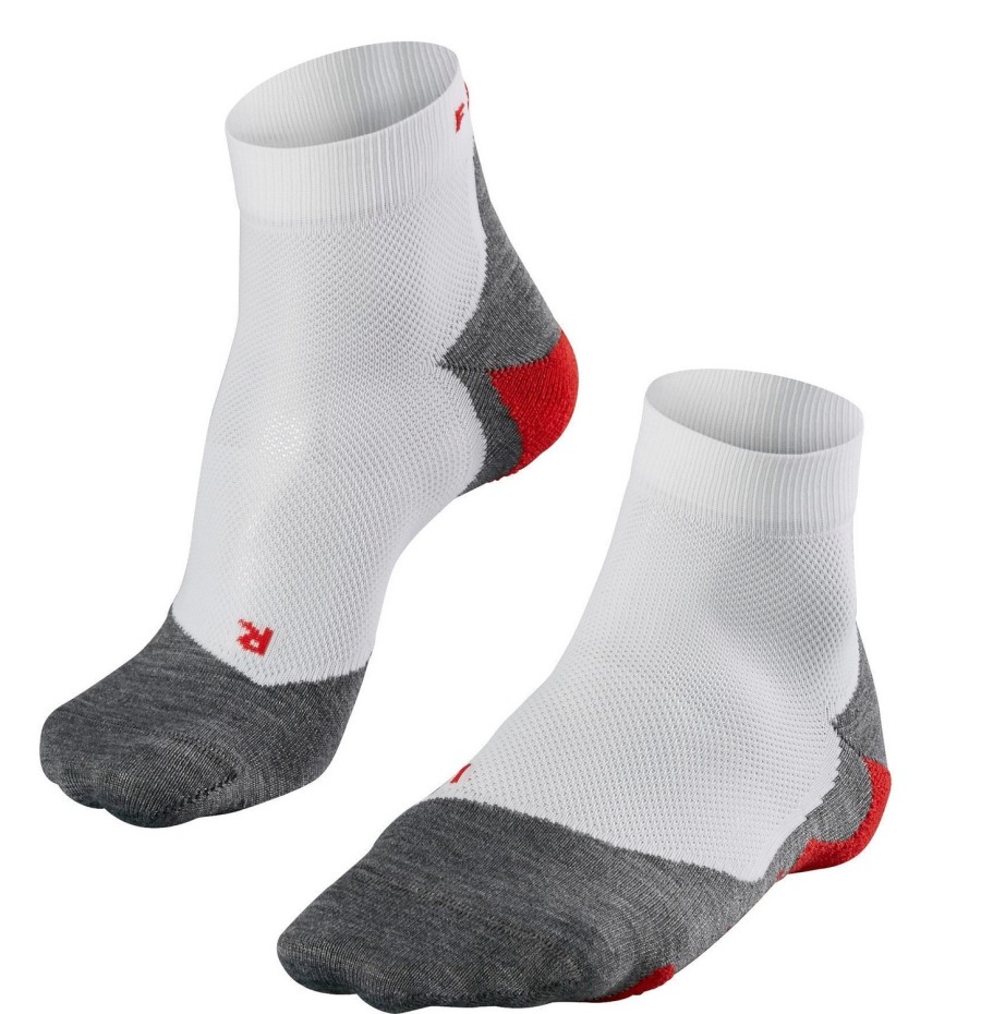 Accessoires Falke | Chaussettes De Course A Pied Falke Ru5 Short Men White Mix