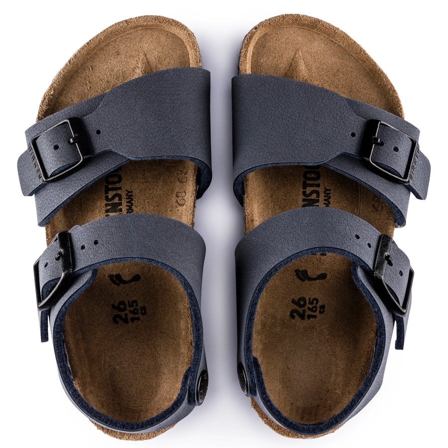 Enfant Birkenstock | Sandales Birkenstock Enfant New York Bf Navy