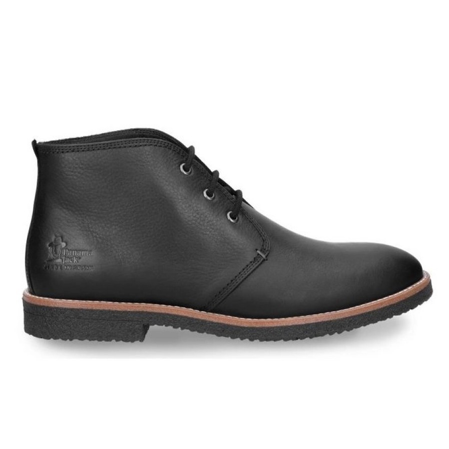 Homme Panama Jack | Bottines Panama Jack Men Gael C10 Napa Grass Negro Black Noir