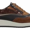 Femme Wolky | Chaussures A Lacets Wolky Femme Sprint Cognac Combi