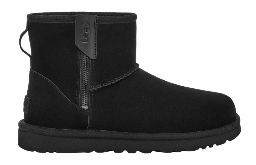 Femme UGG | Bottes Ugg Femme Classic Mini Bailey Zip Black