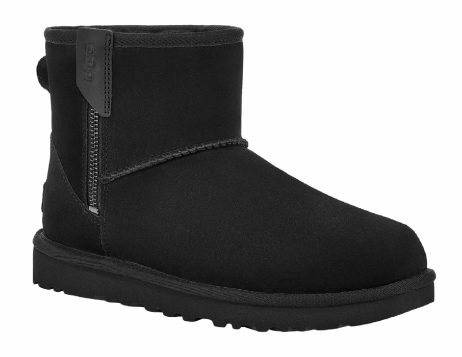 Femme UGG | Bottes Ugg Femme Classic Mini Bailey Zip Black