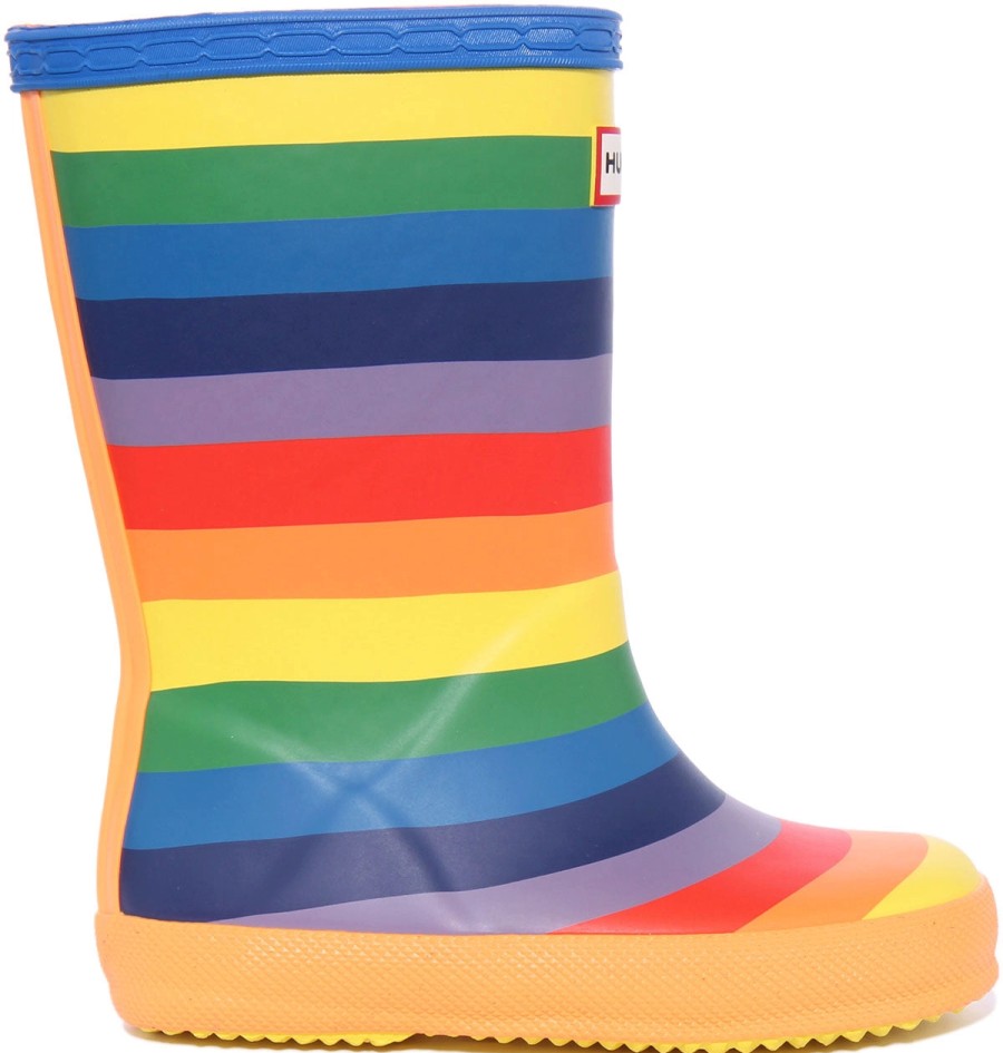 Enfant Hunter | Bottes De Pluie Hunter Original Kids First Classic Classic Rainbow Print